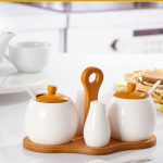 شکریز و نمکدان چوب سرامیک