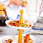 شیرینی 2 طبقه قلبی چوب سرامیک