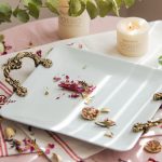 دیس مربع چینی 25 فلت دسته فلزی مویلار moylar