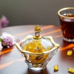 قندان كريستال لب طلا مويلار مدل پاراديسو