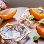 پيش دستي كريستال لب طلا مويلار مدل پاراديسو