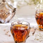 فنجان چای خوری بلور شامپاینی مویلار مدل الینور