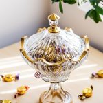 شکلات خوری پایه دار لب طلا مویلار مدل امپریال