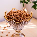 کاسه آجیل پایه دار بلور لب طلا مویلار مدل امپریال