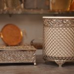 سطل و جای دستمال کاغذی سیلور